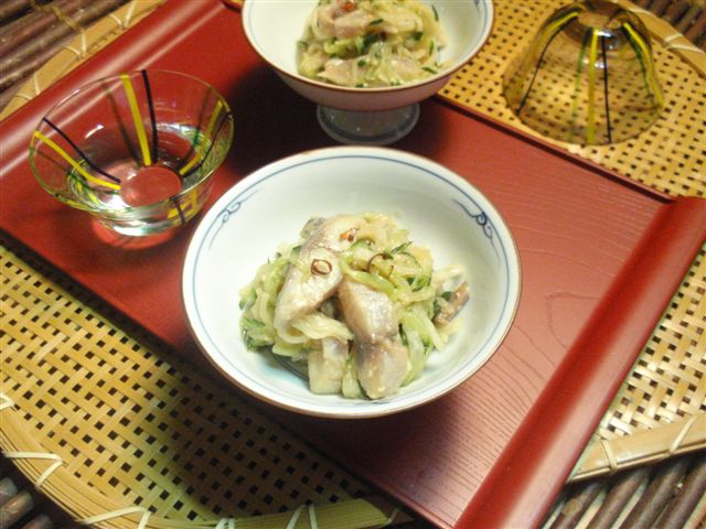 アジと大根・きゅうりのぬた