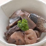 アジと根菜のワイン煮