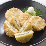 アジのじゃがいもはさみ揚げ