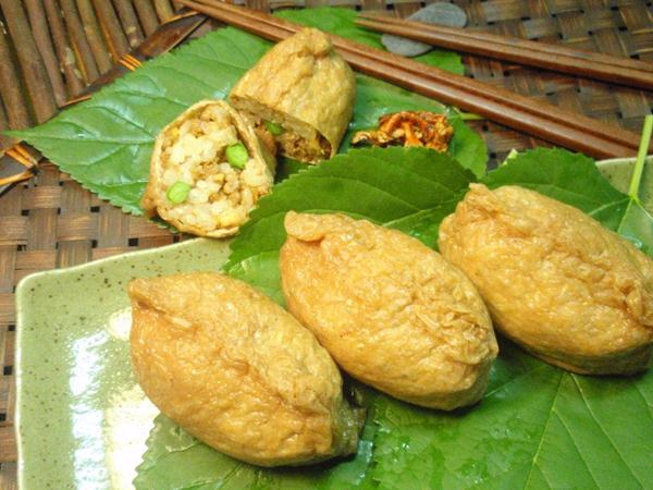 アチャール入りドライカレーのいなりずし