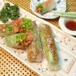 アチャール入り納豆の生春巻き