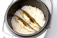 アユの炊き込みご飯