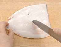 イカときゅうりのカレードレッシング