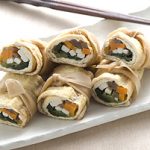 イカと緑黄色野菜の信田煮