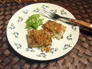 イシモチの納豆焼き