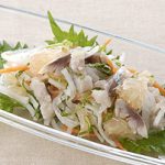 イワシとグレープフルーツのなます