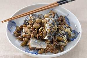 イワシと大豆の酢煮