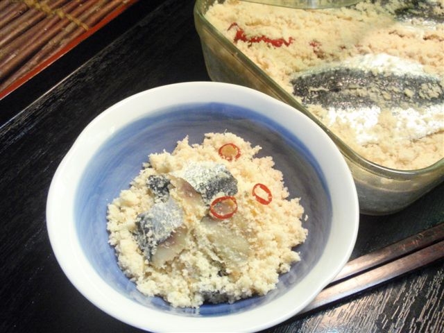 イワシのおから漬け