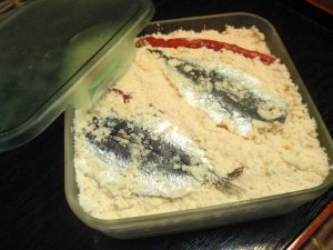 イワシのおから漬け