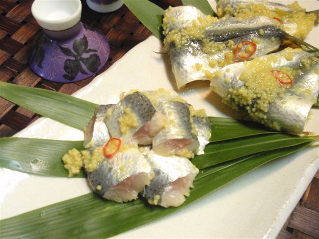 イワシの粟和え（イワシの粟漬け）