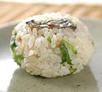 ウナギとレタスのおにぎり