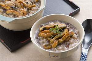 ウナギ入り小豆粥