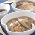 エビの豆腐花（トウフファー）風黒酢がけ