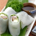 カツオとチーズの生春巻き