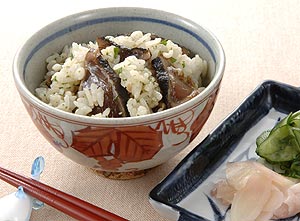 カツオのたたきとパセリの混ぜごはん