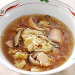 カニと鮭のオイスタースープ
