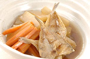 キスと大根の煮物