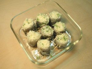 サンマのチーズパン粉焼き