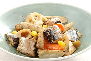 サンマの根菜煮
