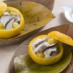 タイとしいたけのゆず釜蒸し