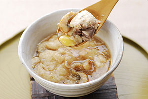 タイとアナゴのかぶら蒸し