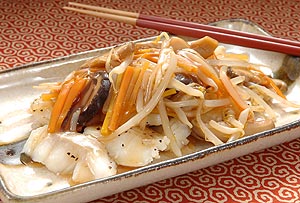 タラの野菜甘酢あんかけ