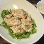 タラムニエルのにんじん入りアイオリソース和え