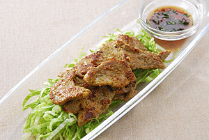 タンドリーラム肉のポン酢添え