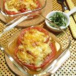 トマトの納豆チーズ焼き