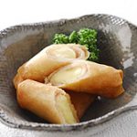 ハムとチーズの春巻き揚げ
