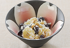バナナと黒豆のカッテージチーズ和え
