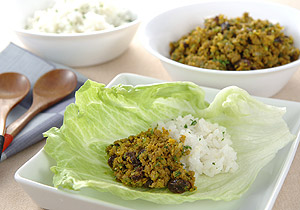 パセリたっぷりのドライカレー