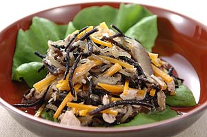 ヒジキと大根の和風ドレッシングサラダ
