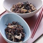 ヒジキ・小豆・れんこんの煮物