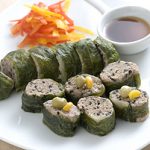 ヒジキ入りレタス包みシュウマイ