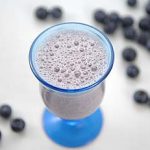 ブルーベリーとにんじんの豆乳ジュース