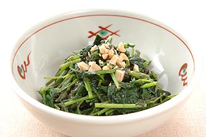 モロヘイヤのごま和え