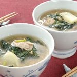 モロヘイヤの味噌スープ
