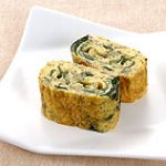 ワカメとジャコの卵焼き