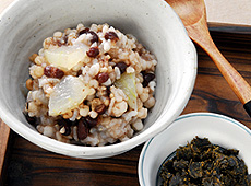 冬瓜と小豆のはと麦入りお粥
