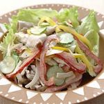 冷しゃぶ野菜のイタリアンドレッシングサラダ