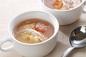 卵とトマトのスープ