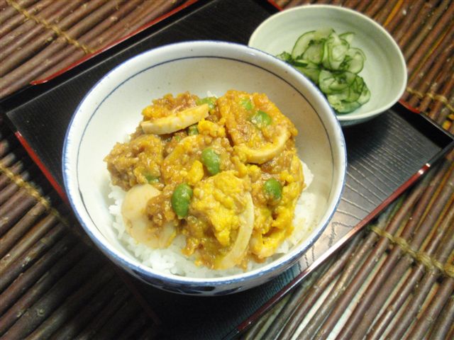 味噌卵ごはん