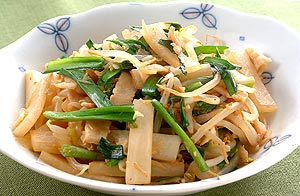 大根のにら炒め