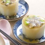 大根の蒸し卵シジミあんかけ