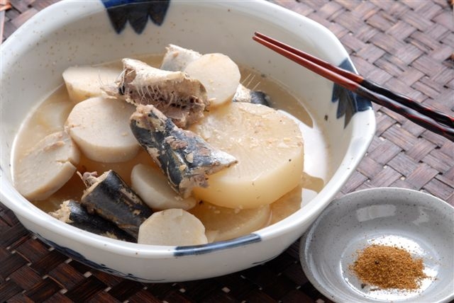 大根の輪切り汁