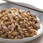 大豆と豚肉の落花生入り甘辛煮