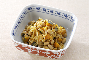 大豆・かぼちゃ・切り干し大根の煮物