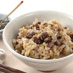 小豆ときな粉の押し麦入りごはん