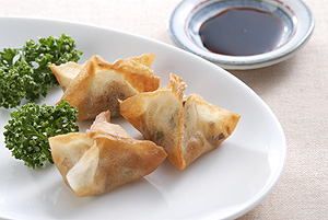干しエビの茶巾揚げ